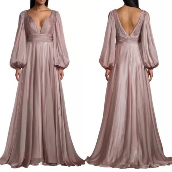 MAC DUGGALMAC DUGGAL 67414 DRESS Mocha Size 10 - Picture 3 of 13